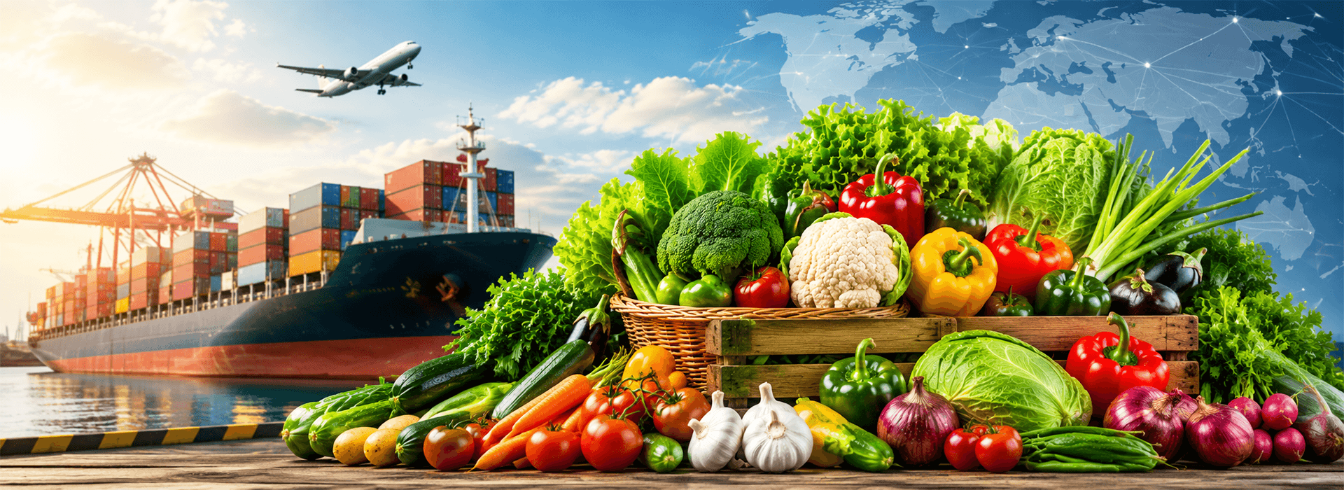 Fresh Vegetables Delivered Worldwide